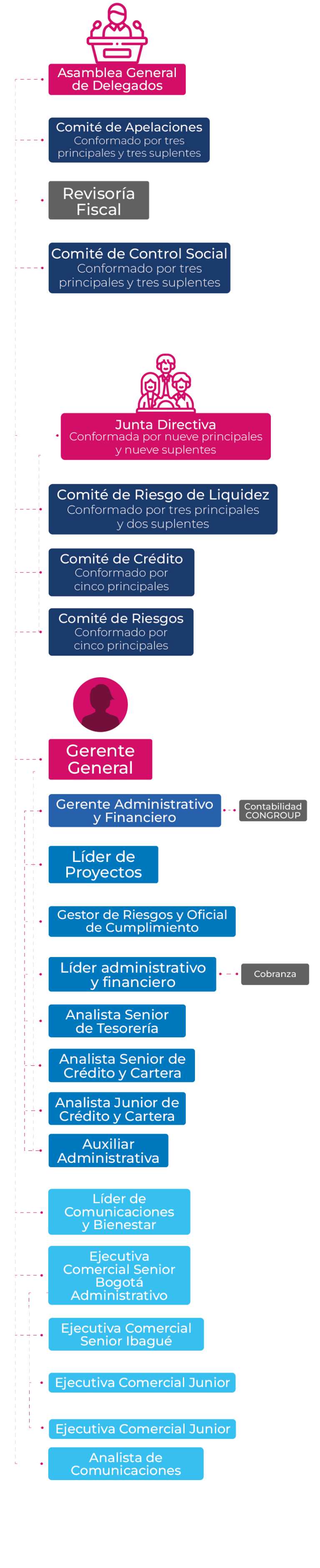 Organigrama - FECEM - Fondo de Empleados de CEMEX Colombia